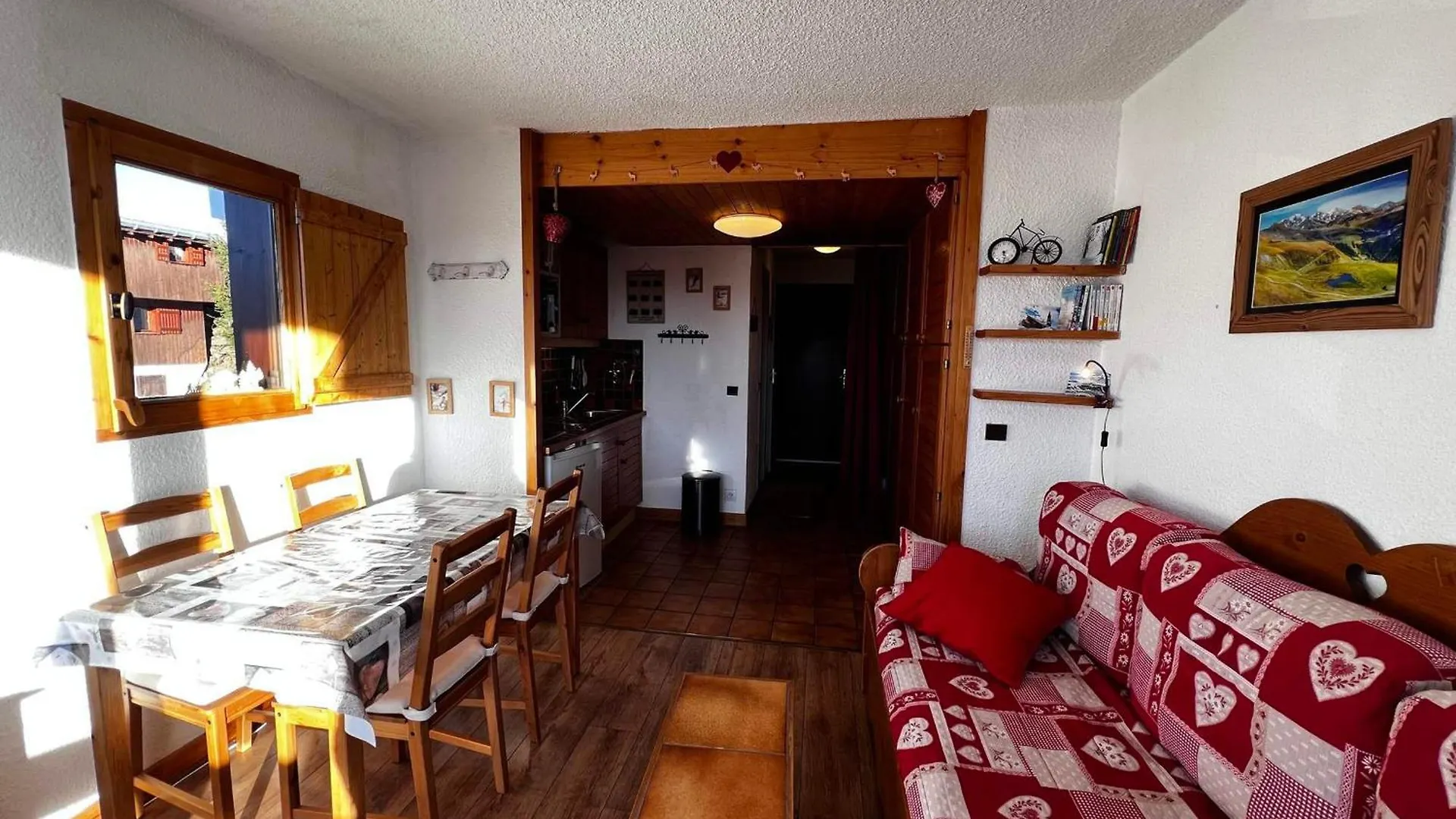 Charmant Appartement Montagnard 2 Pieces + Cabine, 6 Pers, Balcon Sud, Proche Pistes Et Commerces - Fr-1-293-112 Les Saisies