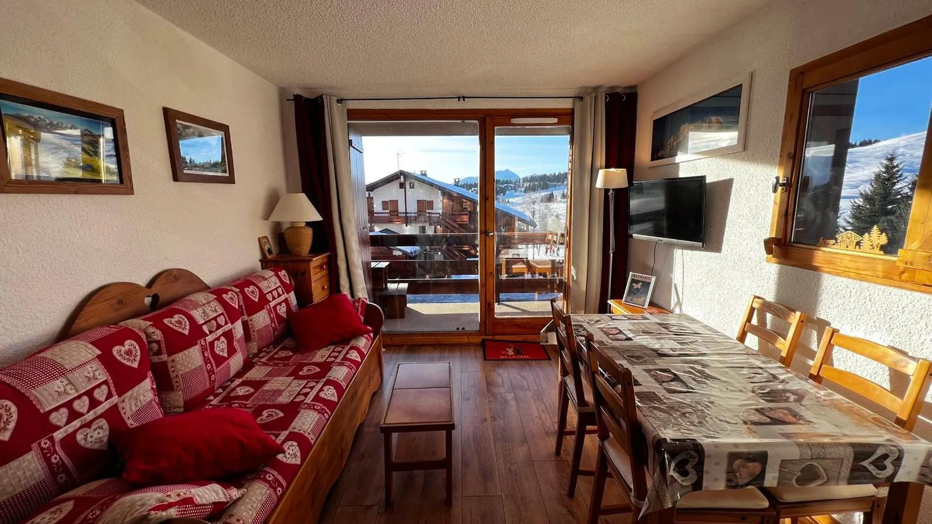 Charmant Appartement Montagnard 2 Pieces + Cabine, 6 Pers, Balcon Sud, Proche Pistes Et Commerces - Fr-1-293-112 Les Saisies